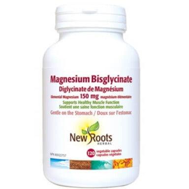 New Roots Magnesium Bisglycinate Plus 120 Veggie Caps Minerals - Magnesium at Village Vitamin Store