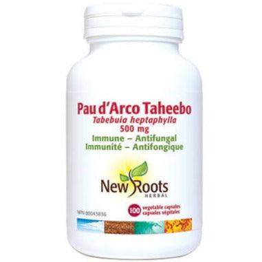 New Roots Pau D' Arco Taheebo 500mg 100 Veggie Caps Supplements at Village Vitamin Store