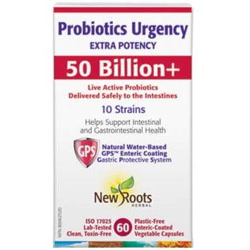 New Roots Probiotics Urgency 60 Plastic-Free Enteric-Coated Veggie Caps Supplements - Probiotics at Village Vitamin Store