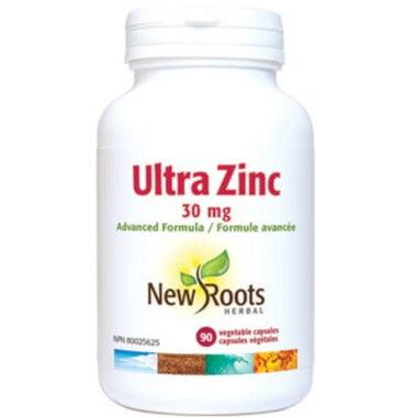 New Roots Ulta Zinc 30mg 90 Veggie Caps Minerals - Zinc at Village Vitamin Store