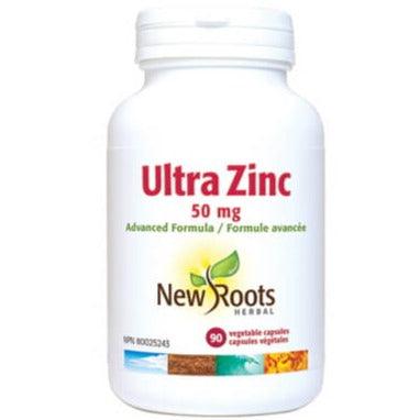 New Roots Ultra Zinc 50mg 90 Veggie Caps Minerals - Zinc at Village Vitamin Store