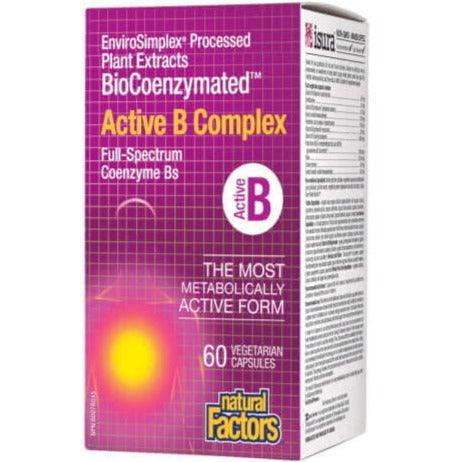 Natural Factors BioCoenzymated™ Active B Complex 60 Veggie Caps Vitamins - Vitamin B at Village Vitamin Store