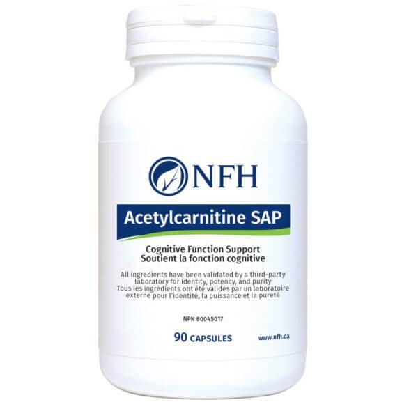 NFH Acetylcarnitine SAP 500mg 90 Caps Supplements - Amino Acids at Village Vitamin Store