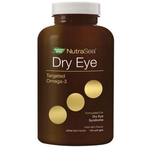 NutraSea Dry Eye Targeted Omega-3 Fresh Mint, 120 softgels Supplements - Eye Health at Village Vitamin Store