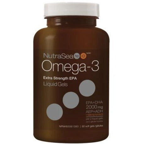NutraSea HP+D Omega-3 60 Softgels Supplements - EFAs at Village Vitamin Store