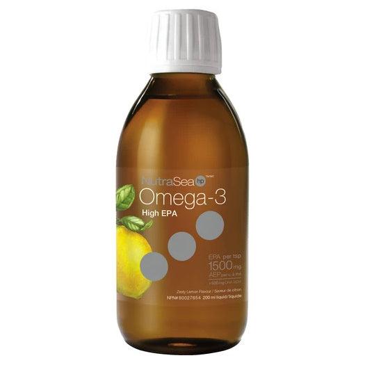 NutraSea hp Omega-3 High-EPA Lemon 200mL Supplements - EFAs at Village Vitamin Store