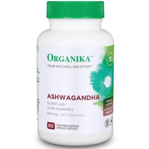 Organika Ashwagandha 500mg 60 Veggie Caps Supplements at Village Vitamin Store