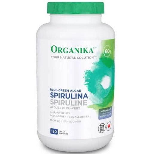 Organika Spirulina Blue-Green Algae 1000mg 180 Tabs Supplements - Greens at Village Vitamin Store
