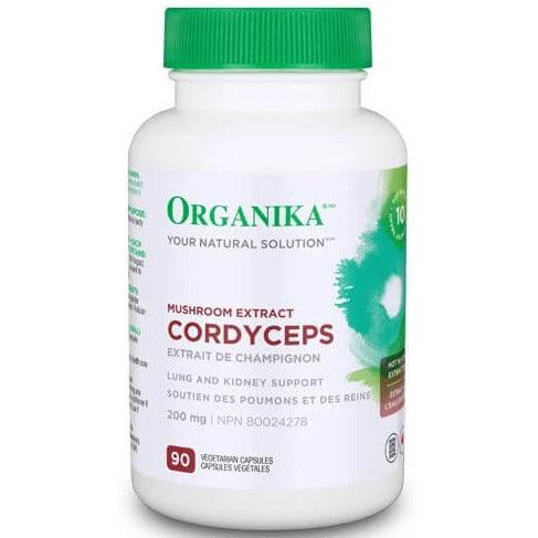 Organika Cordyceps Mushroom Extract 200mg 90 Vegetarian caps Supplements at Village Vitamin Store