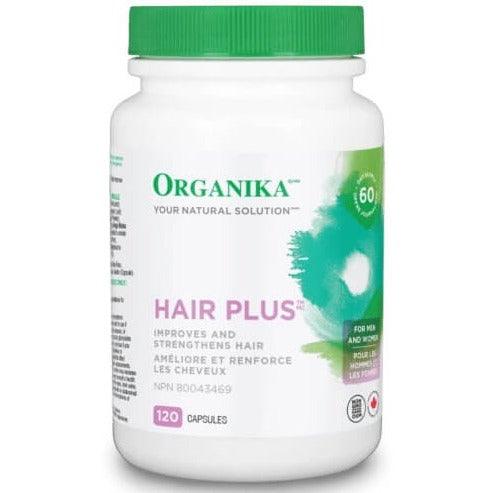 Organika Hair Plus 120 caps Supplements - Hair Skin & Nails at Village Vitamin Store