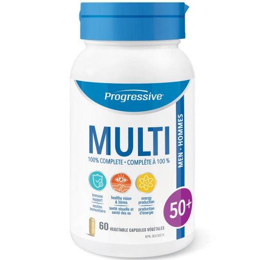 Progressive Multi Men 50+ 60 Veggie Caps Vitamins - Multivitamins at Village Vitamin Store