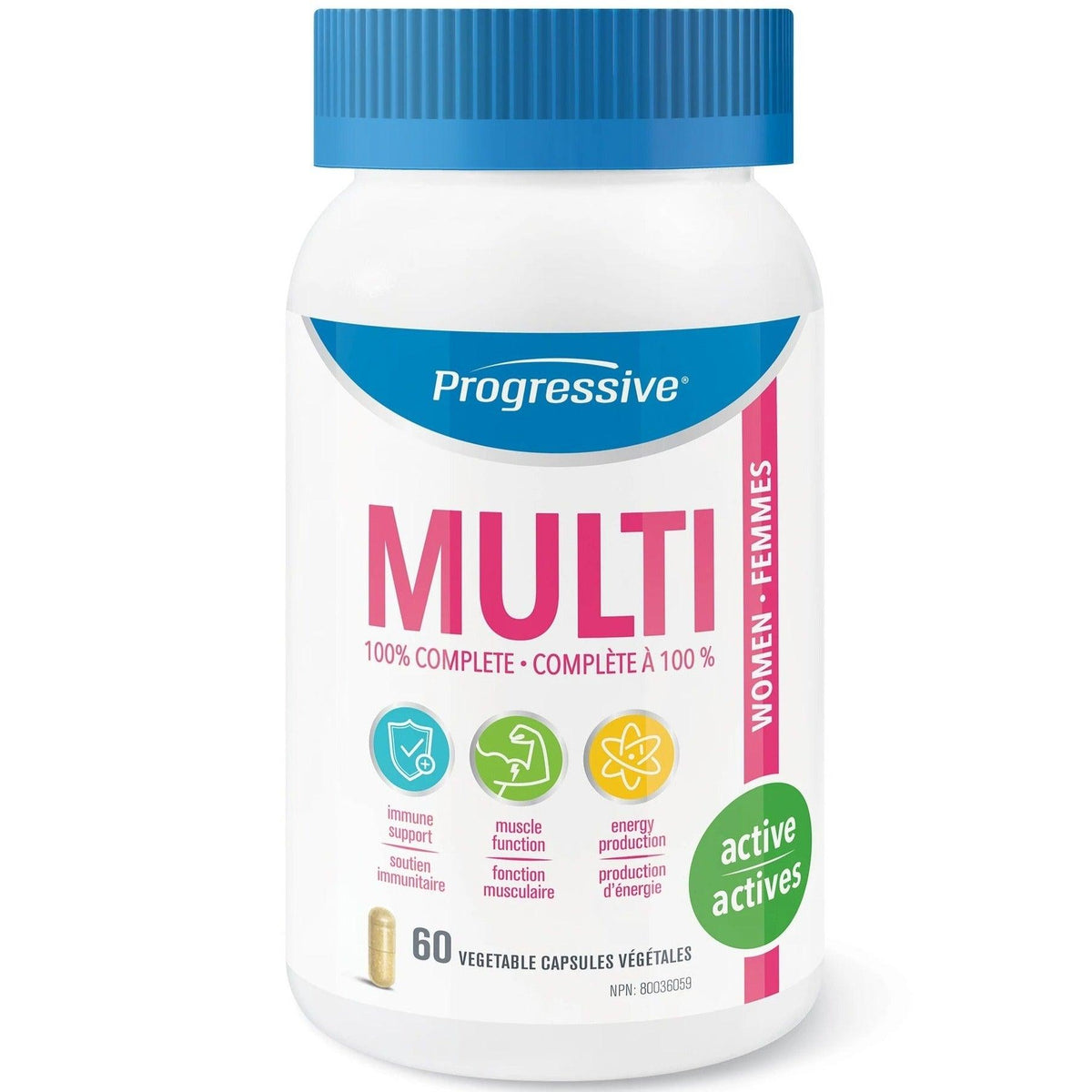 Progressive Multi Active Women 60 Veggie Caps* Vitamins - Multivitamins at Village Vitamin Store