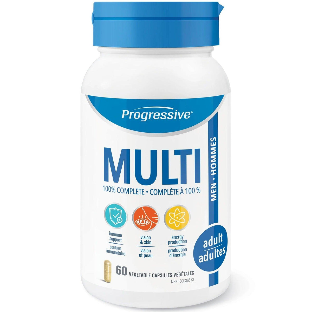 Progressive Multi Adult Men 60 Veggie Caps Vitamins - Multivitamins at Village Vitamin Store