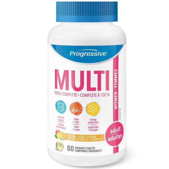 Progressive Multi Women's 60 Chewable Tabs Vitamins - Multivitamins at Village Vitamin Store