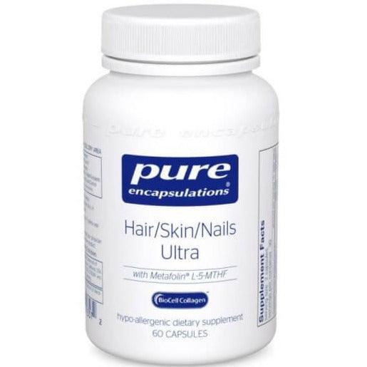 Pure Encapsulations Hair/Skin/Nails Ultra 60 Caps Supplements - Hair Skin & Nails at Village Vitamin Store
