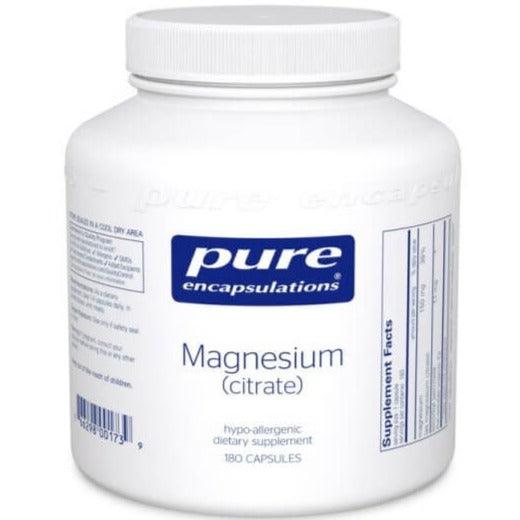 Pure Encapsulations Magnesium Citrate 180 Caps Minerals - Magnesium at Village Vitamin Store