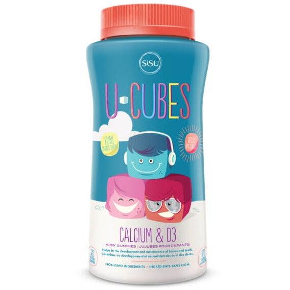 SiSU U Cubes Kids Calcium & D3 120 Gummies Supplements - Kids at Village Vitamin Store