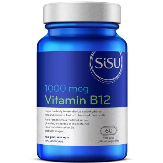 SiSU Vitamin B12 1000mcg 60 Veggie Caps Vitamins - Vitamin B at Village Vitamin Store