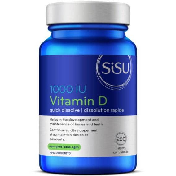 SiSU Vitamin D 1000 IU Quick Dissolve 200 Tabs Vitamins - Vitamin D at Village Vitamin Store