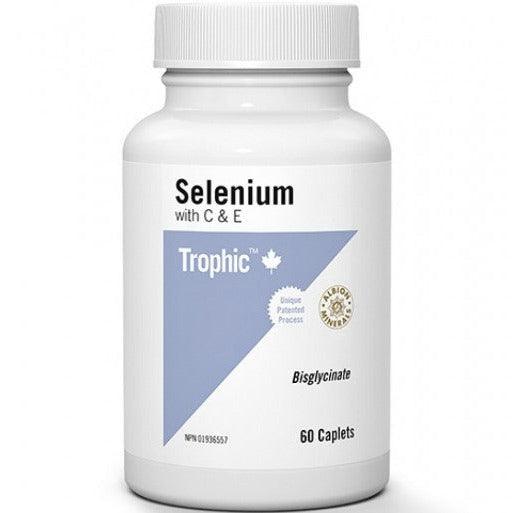Trophic Selenium with C & E 60 Caplets Minerals at Village Vitamin Store