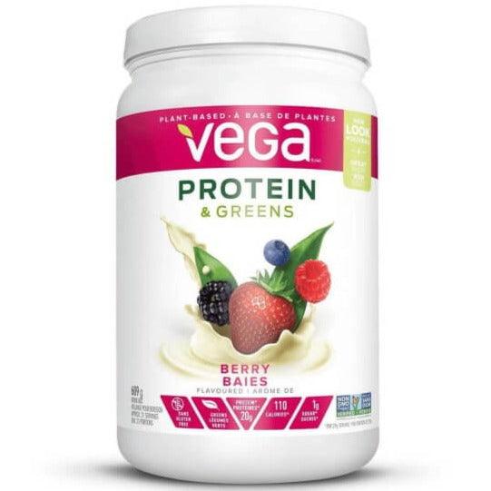 Vega Protein & Greens Berry 609g Drink Mix Supplements - Protein at Village Vitamin Store