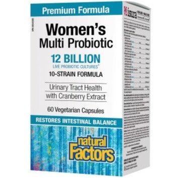 Natural Factors Women's Multi Probiotic 12 Billion 60 Veggie Caps Supplements - Women's Probiotics at Village Vitamin Store