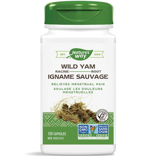 Nature's Way Wild Yam 425mg 100 Caps Supplements at Village Vitamin Store
