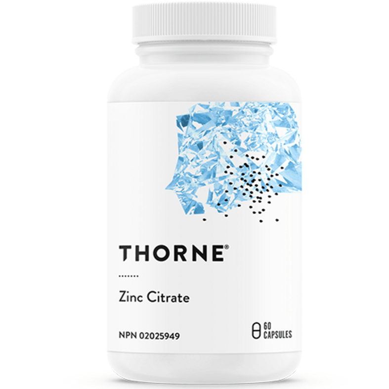 Thorne Zinc Citrate 60 Caps Minerals - Zinc at Village Vitamin Store